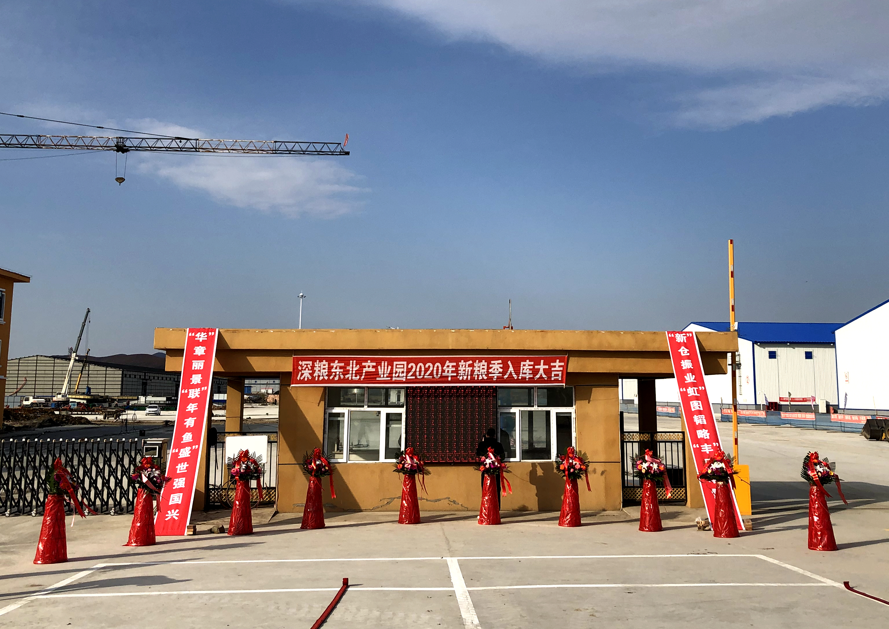 贺深粮控股东北产业园2020年新粮季入库
